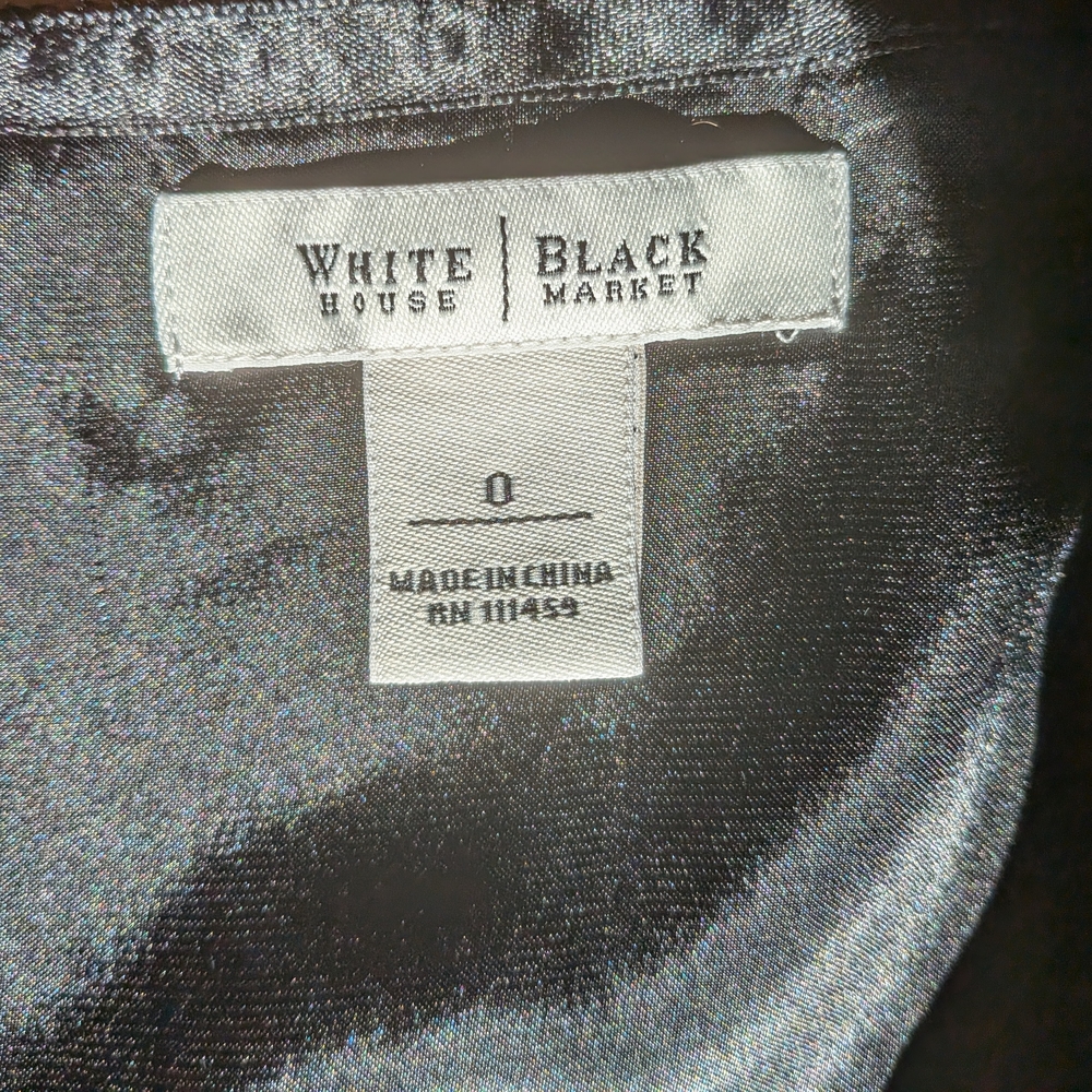 White House Black Market Black Sequin Pencil Skirt - Picture 7 of 8